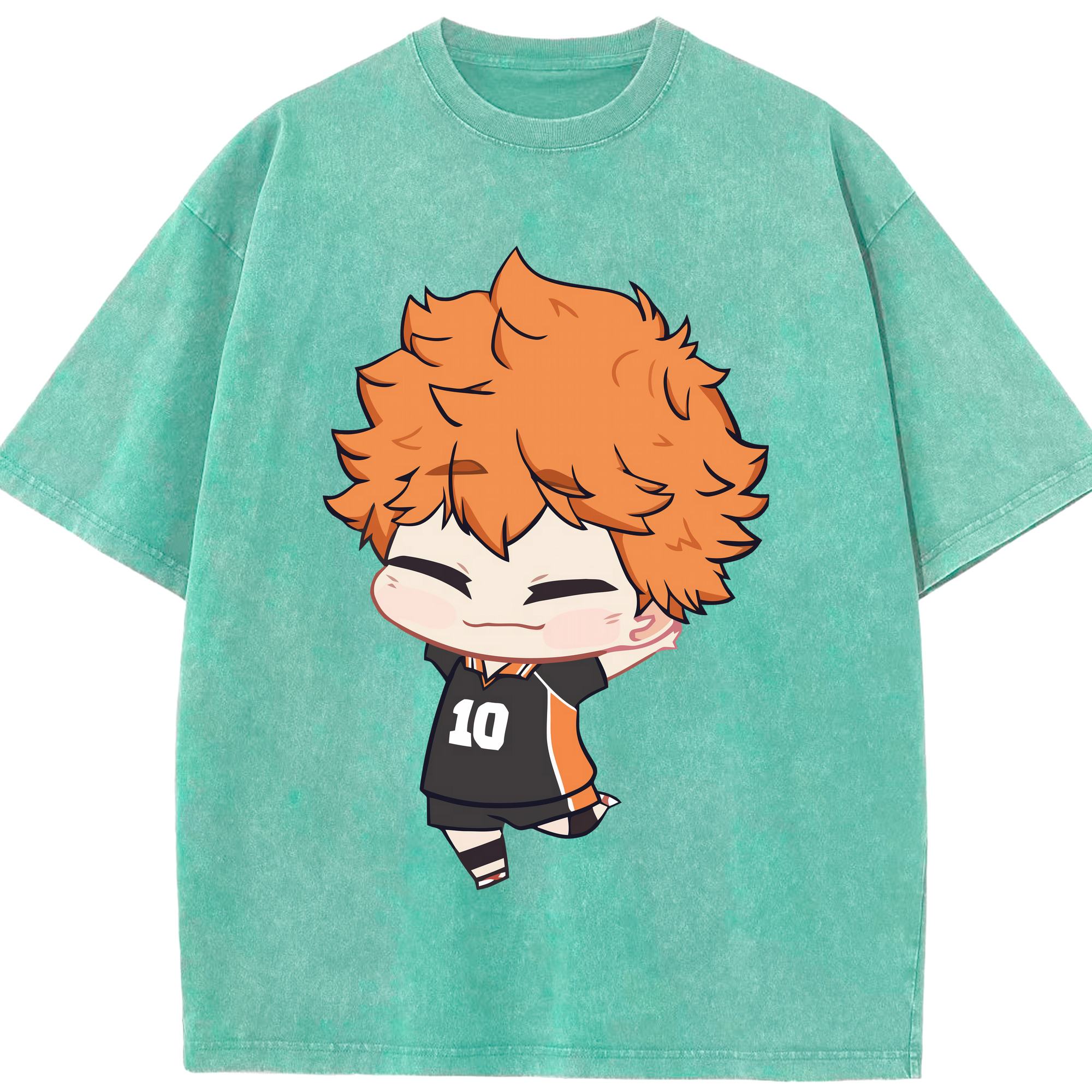 （画像用） ハイキュー!! Haikyu!! 綿100% ヴィンテージ風 半袖Tシャツ（フロントプリント）